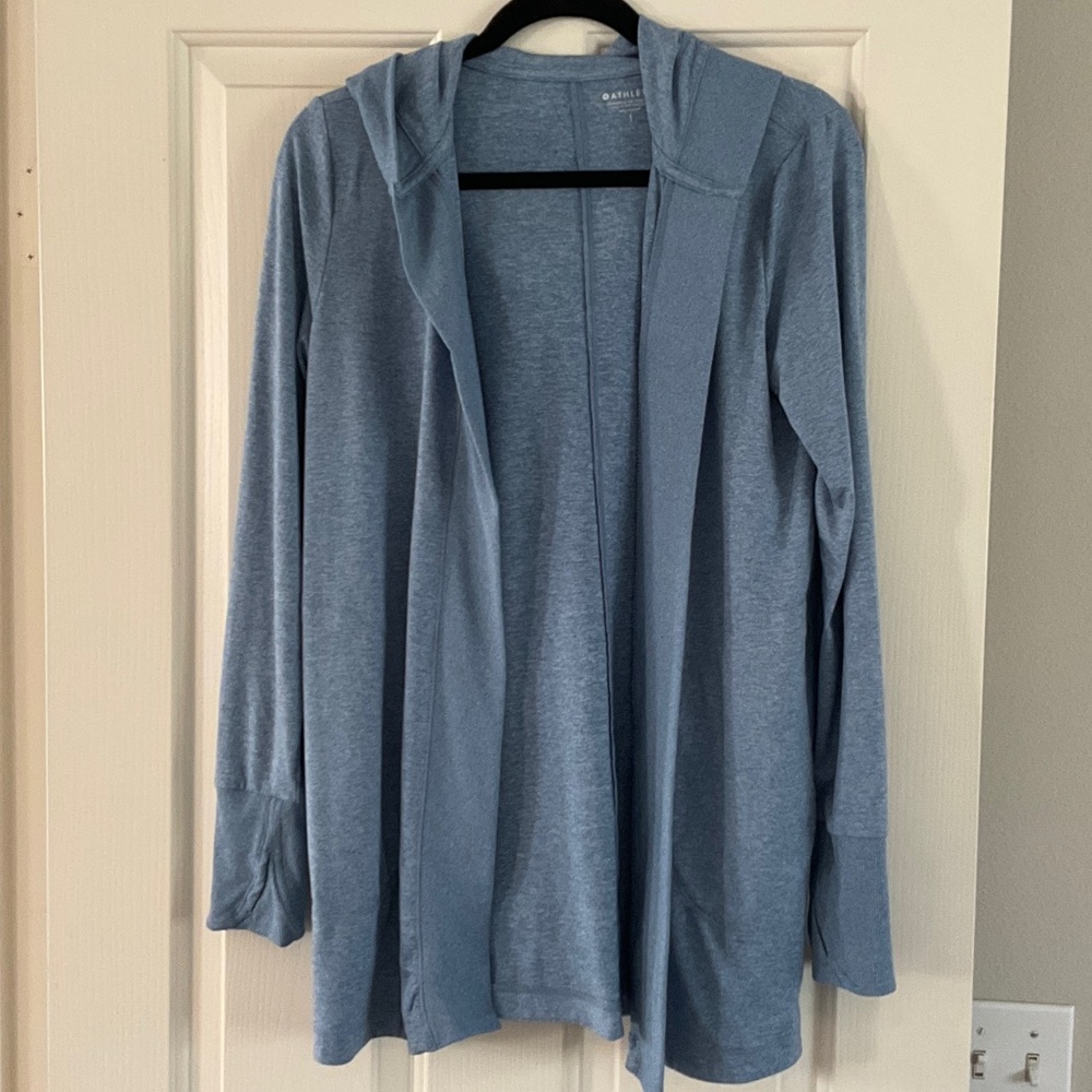 Athleta Uptempo Wrap Cardigan Blue Size S
